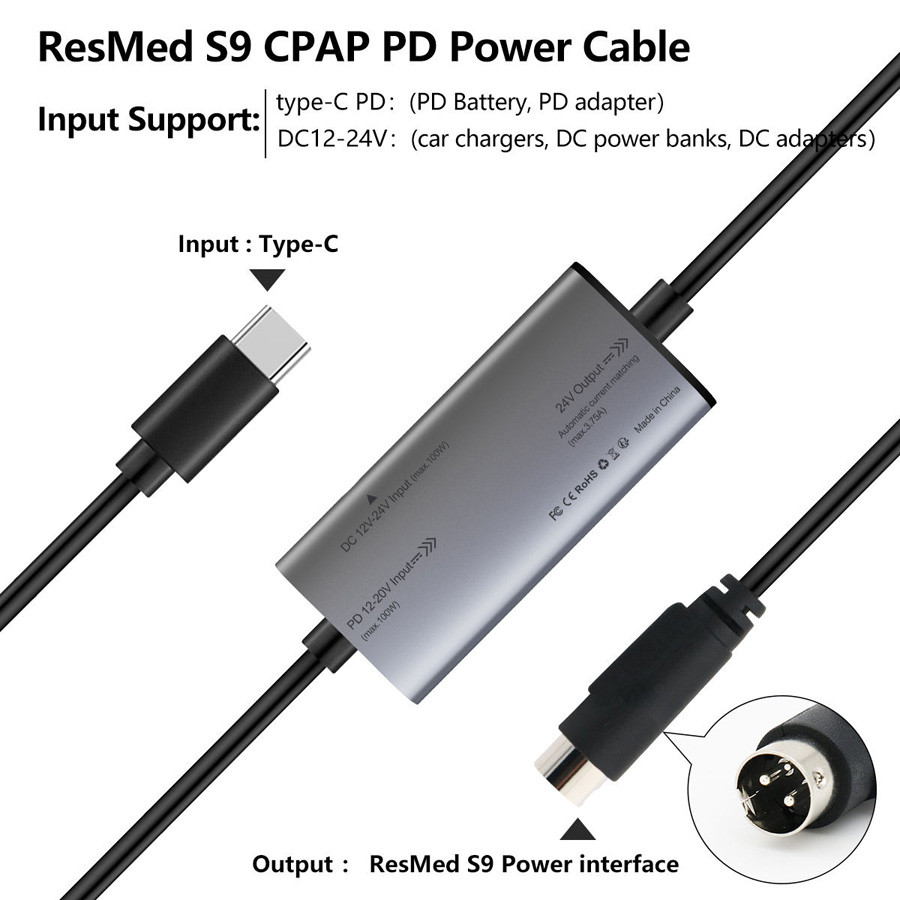 cpap resmed s9 power ac dc adapter