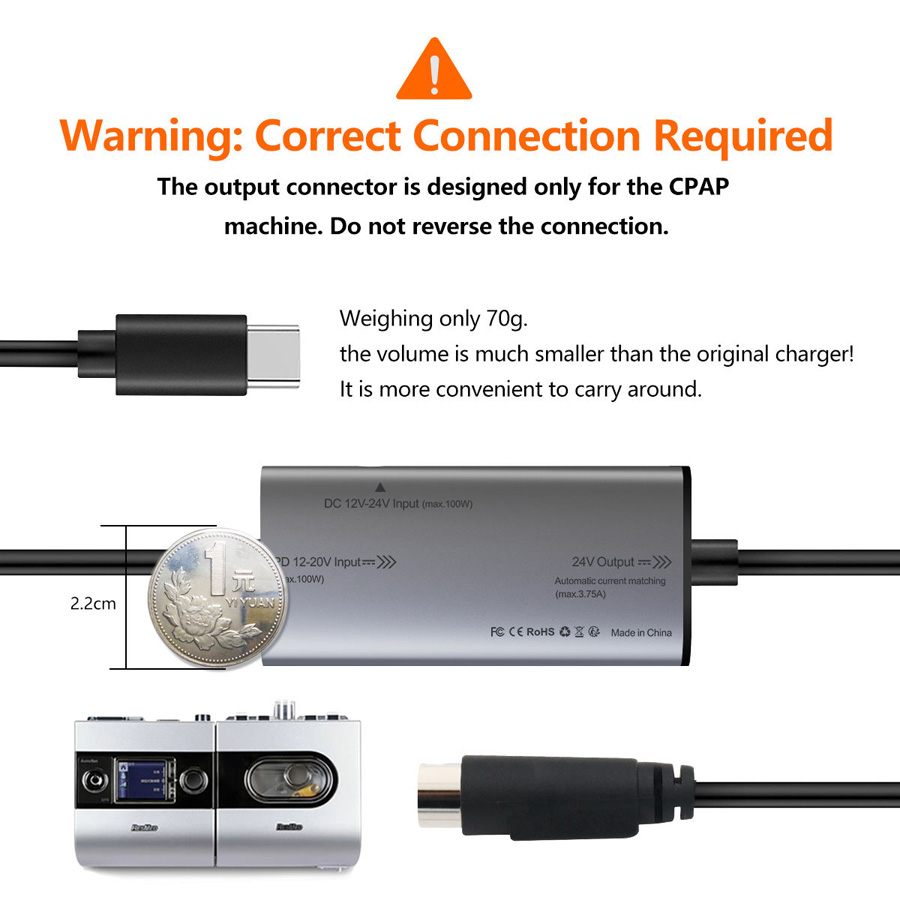 cpap resmed s9 power ac dc adapter