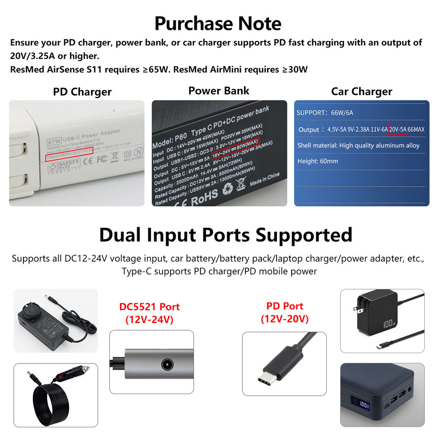 cpap resmed s9 power ac dc adapter